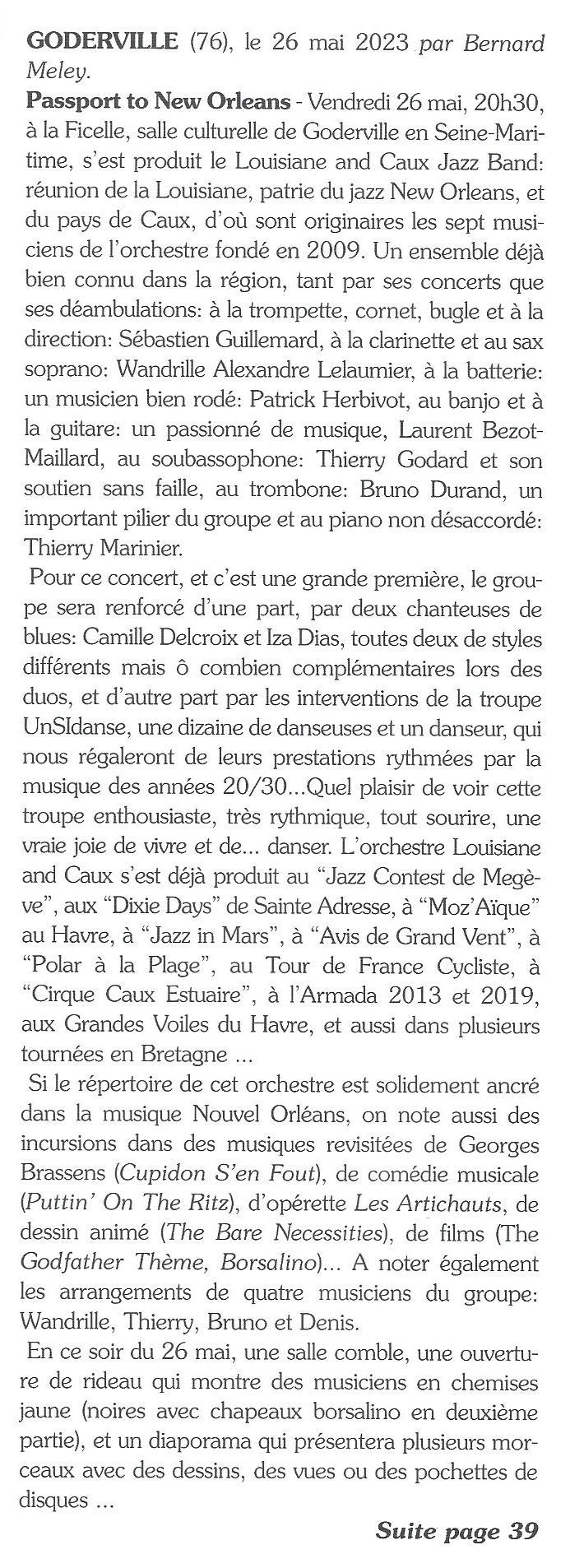 Article jazz dixie swing sur passport to new orleans 1